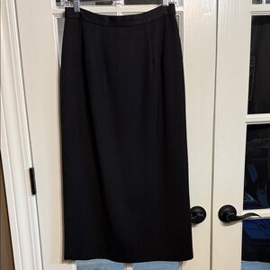 MICHELE Vintage 90s Black Midi Skirt Size 6